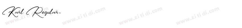 Karl Regular字体转换